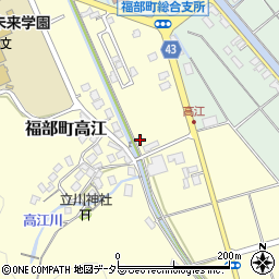 鳥取県鳥取市福部町高江45周辺の地図