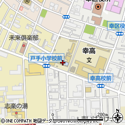 川崎市立戸手小学校周辺の地図