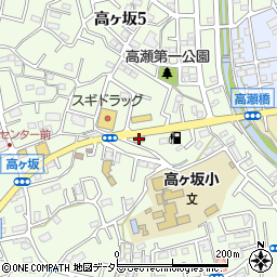 すき家町田高ヶ坂店周辺の地図