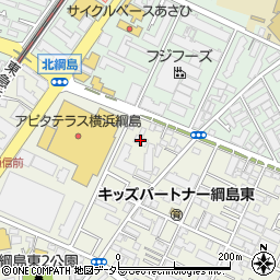鍵屋カギ丸綱島東店周辺の地図