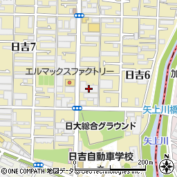 レクセル横濱日吉周辺の地図