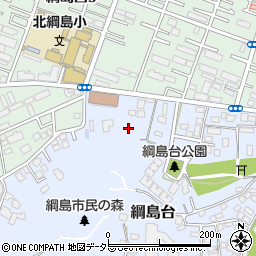 神奈川県横浜市港北区綱島台周辺の地図