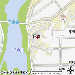 岐阜県美濃市下渡647周辺の地図