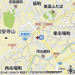 岐阜県美濃市2604周辺の地図