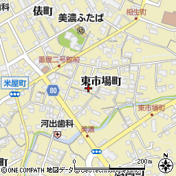 岐阜県美濃市東市場町2554周辺の地図