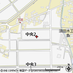 岐阜県美濃市中央2丁目周辺の地図