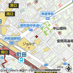 ローソン原町田六丁目店周辺の地図