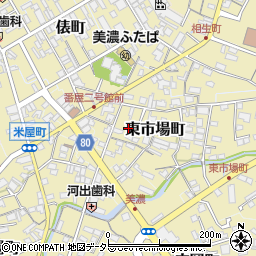 岐阜県美濃市東市場町2556周辺の地図