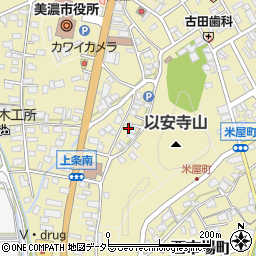 岐阜県美濃市1337周辺の地図
