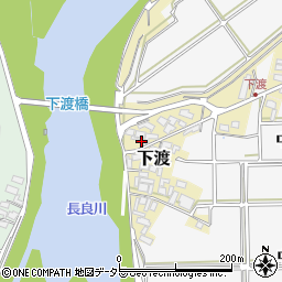岐阜県美濃市下渡周辺の地図