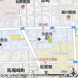 鳥取県境港市明治町周辺の地図