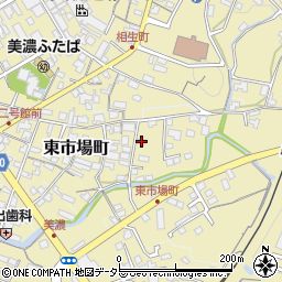 岐阜県美濃市東市場町2516周辺の地図