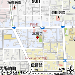 本巖寺周辺の地図