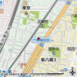 東京都大田区仲六郷4丁目33周辺の地図