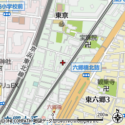 東京都大田区仲六郷4丁目10周辺の地図
