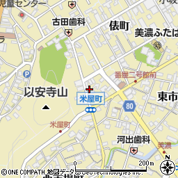 岐阜県美濃市2654周辺の地図