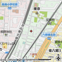 東京都大田区仲六郷4丁目11周辺の地図