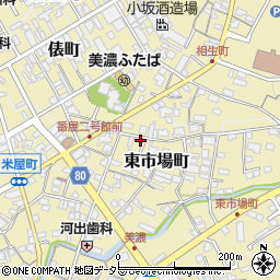 岐阜県美濃市東市場町2545-4周辺の地図