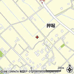 千葉県東金市押堀周辺の地図