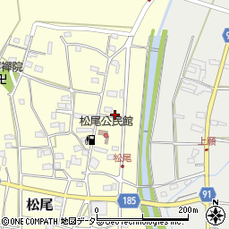 岐阜県山県市松尾290周辺の地図