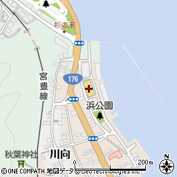 上田商店　朝市店周辺の地図