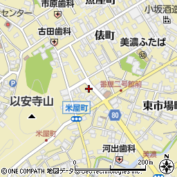 岐阜県美濃市米屋町2634-7周辺の地図