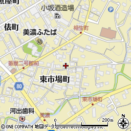 岐阜県美濃市東市場町2528周辺の地図
