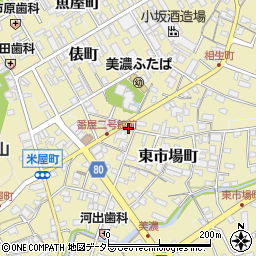岐阜県美濃市東市場町2623周辺の地図