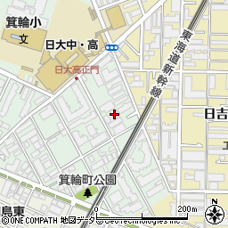 レザンス日吉参番館周辺の地図