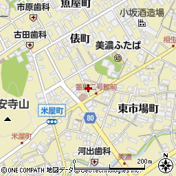 岐阜県美濃市2620周辺の地図