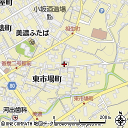 岐阜県美濃市東市場町2529周辺の地図