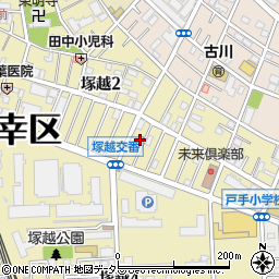倉澤塗装店周辺の地図