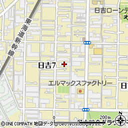天幸倉庫日吉第２１号倉庫周辺の地図