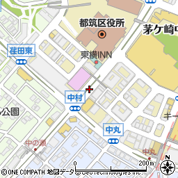 都筑区総合庁舎周辺の地図