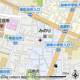 神奈川県川崎市幸区紺屋町周辺の地図