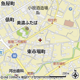 岐阜県美濃市東市場町2532周辺の地図