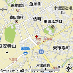 岐阜県美濃市東市場町2630周辺の地図
