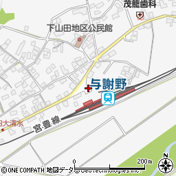 野田川駅前周辺の地図