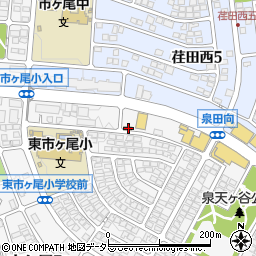 神奈川県横浜市青葉区市ケ尾町517-1周辺の地図