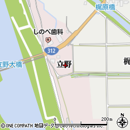 兵庫県豊岡市立野周辺の地図