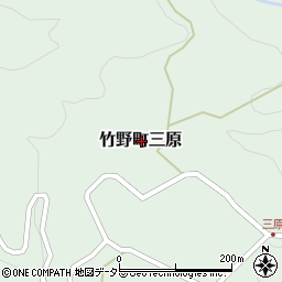 兵庫県豊岡市竹野町三原周辺の地図