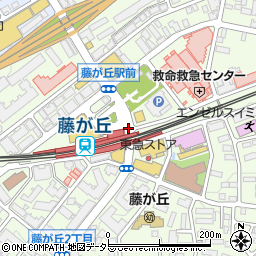 藤が丘駅周辺の地図