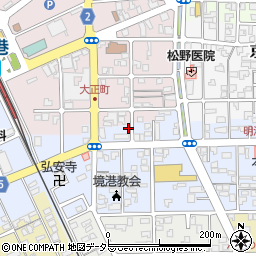 鳥取県境港市明治町42周辺の地図