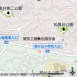東京工業大松風学舎周辺の地図
