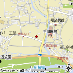 武芸谷口郵便局 ＡＴＭ周辺の地図