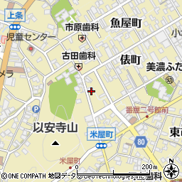 岐阜県美濃市米屋町2638周辺の地図