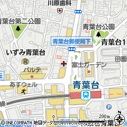 松屋青葉台駅前店周辺の地図