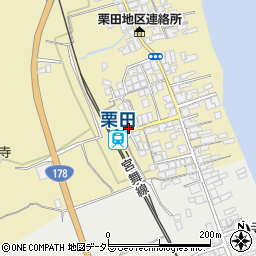 栗田駅前周辺の地図