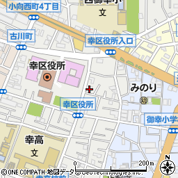 ファミリーマート幸区役所前店周辺の地図