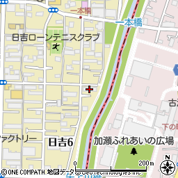 ビッグヴァン日吉弐番館周辺の地図